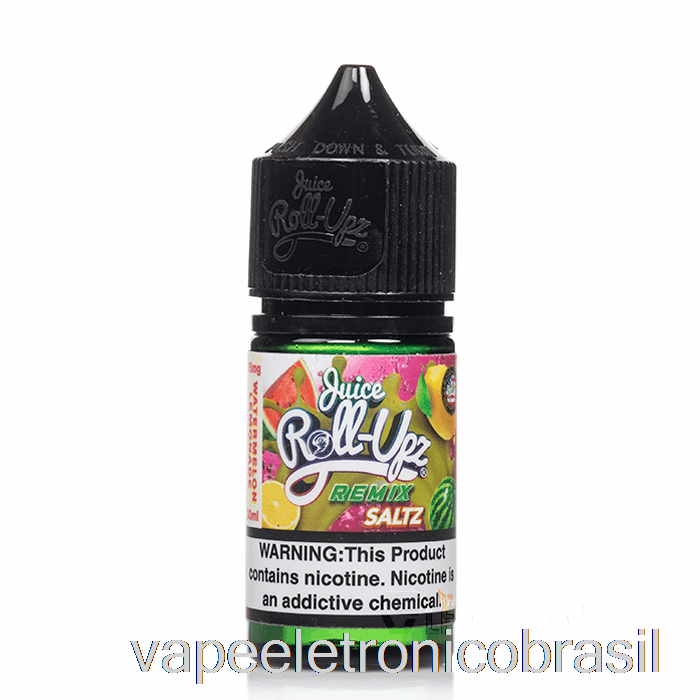 Vape Eletronico Melancia Limonada - Suco Roll Upz Remix Sais - 30ml 25mg